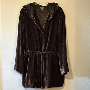 J. Jill Dark Brown Velvet Jacket